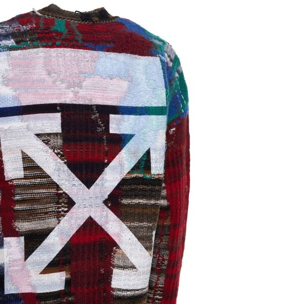 Off-White Arrow Tab Chaos Knitted Sweater Meerkleurig