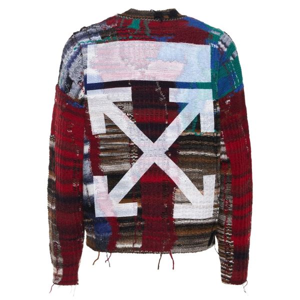 Off-White Arrow Tab Chaos Knitted Sweater Meerkleurig
