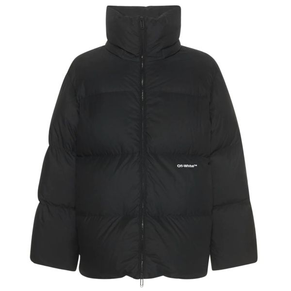 Off-White Bounce Hooded Down Puffer Zwart
