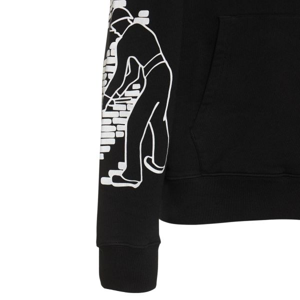 Off-White Bricks Slim Hoodie Zwart