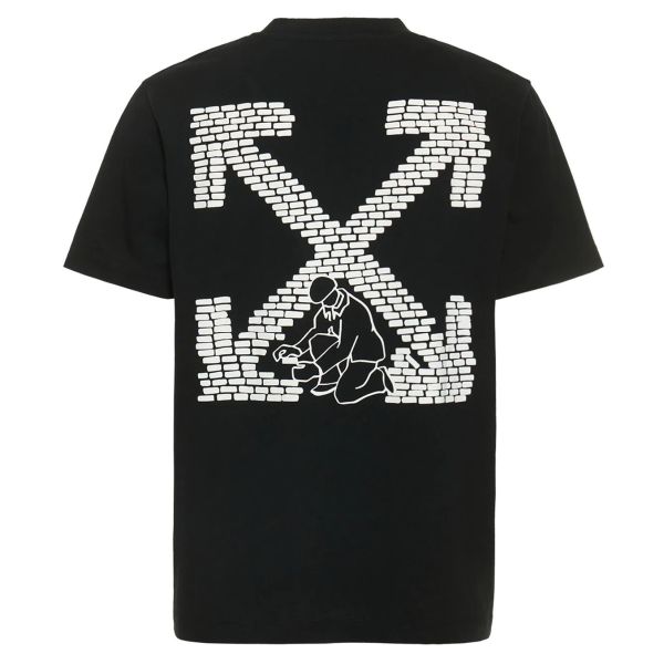 Off-White Bricks Slim T-shirt Zwart