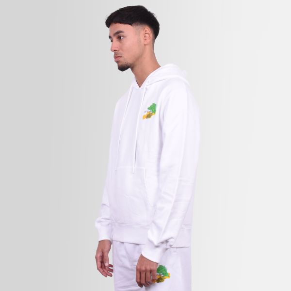 Off White Brush Arrow Hoodie Wit