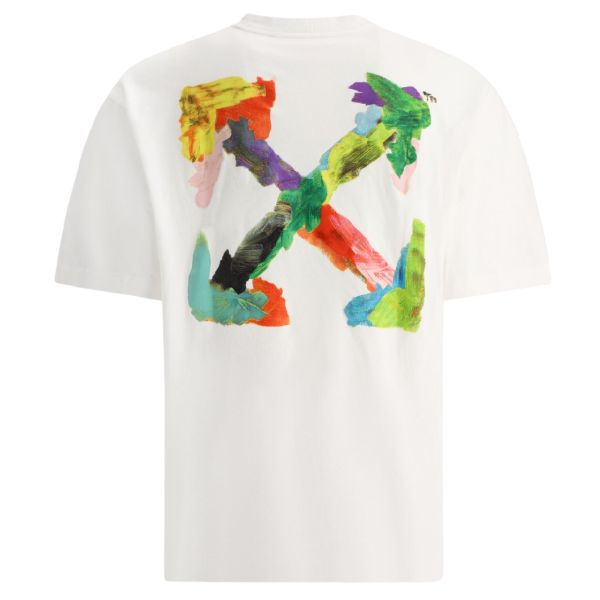 Off-White Brush Arrow Over T-shirt Wit