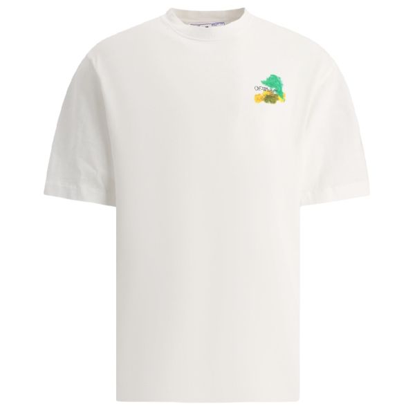 Off-White Brush Arrow Over T-shirt Wit