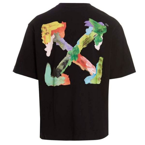 Off-White Brush Arrow Over T-shirt Zwart