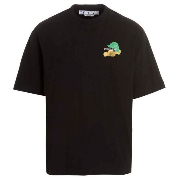 Off-White Brush Arrow Over T-shirt Zwart