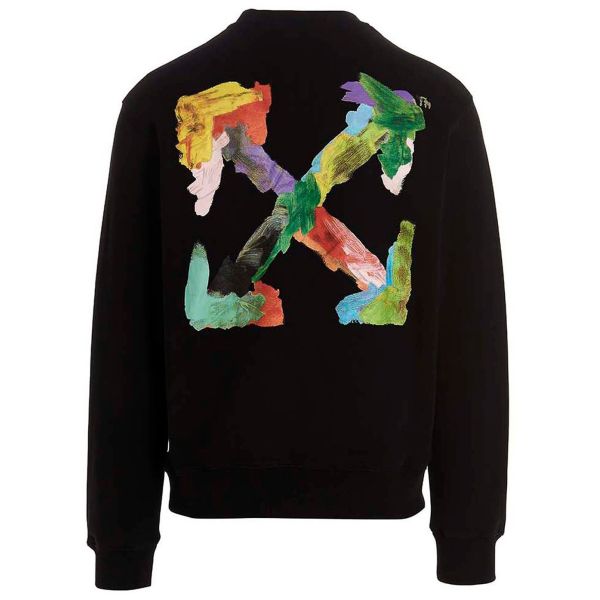 Off-White Brush Arrow Slim Sweater Zwart