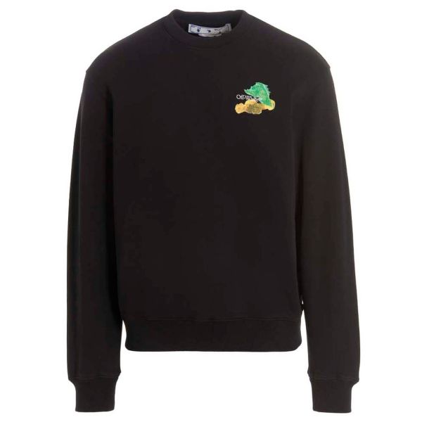 Off-White Brush Arrow Slim Sweater Zwart