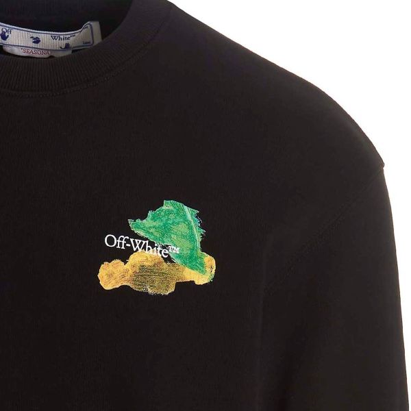 Off-White Brush Arrow Slim Sweater Zwart