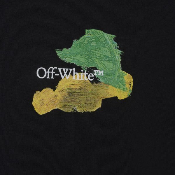 Off-White Brush Arrow Slim T-shirt Zwart