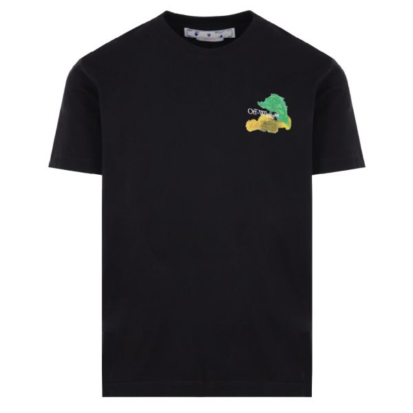 Off-White Brush Arrow Slim T-shirt Zwart