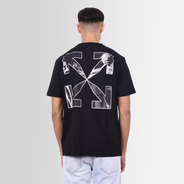 Off-White Caravaggio Arrow Slim T-shirt Zwart