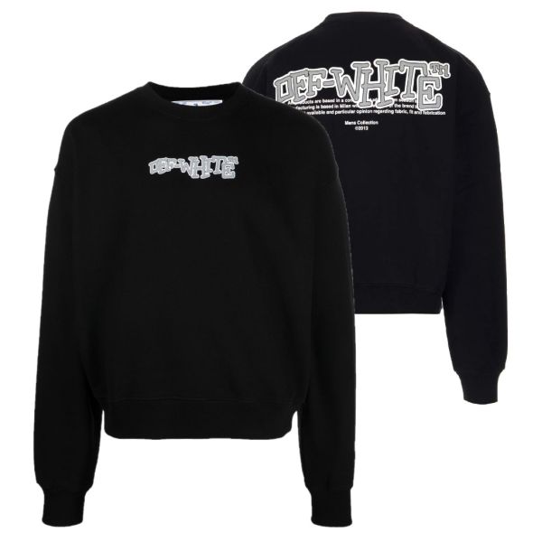 Off-White Carlos Type Over Sweater Zwart