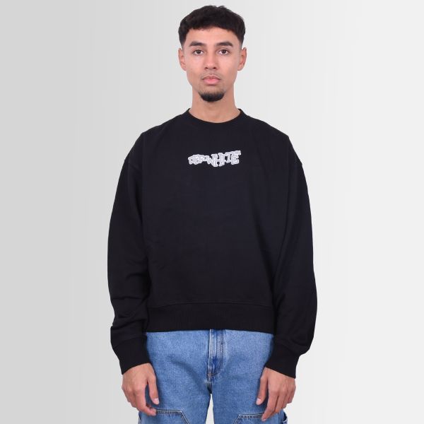 Off-White Carlos Type Over Sweater Zwart