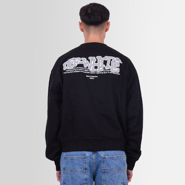 Off-White Carlos Type Over Sweater Zwart