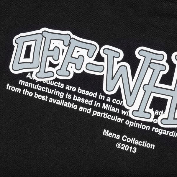 Off-White Carlos Type Over T-shirt Zwart