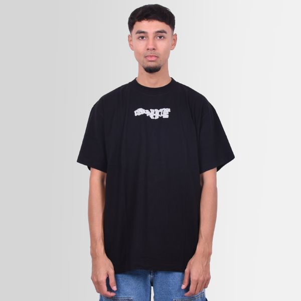 Off-White Carlos Type Over T-shirt Zwart