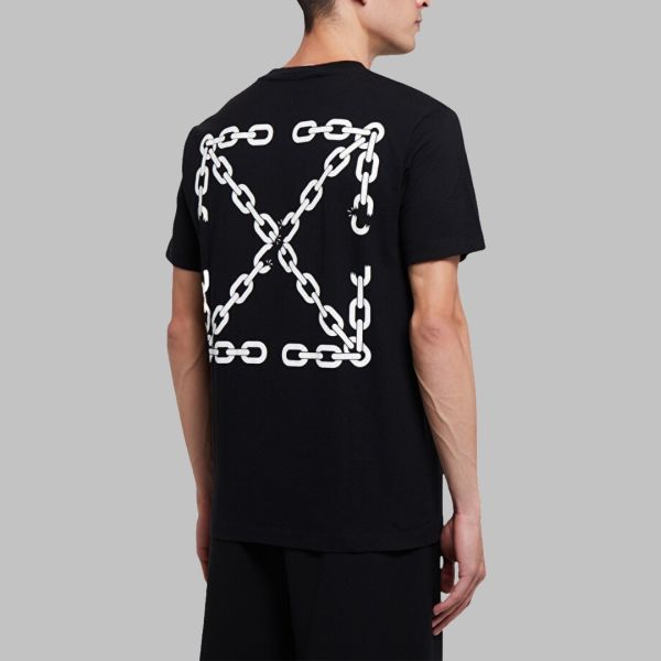 Off-White Chain Arrow Slim T-shirt Zwart