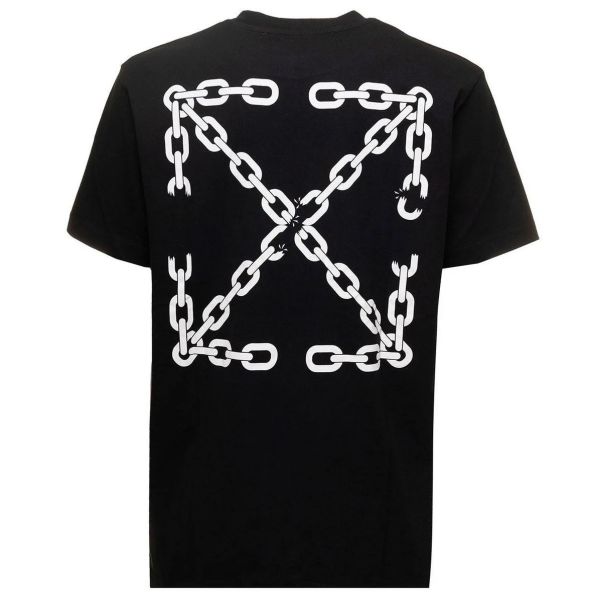 Off-White Chain Arrow Slim T-shirt Zwart