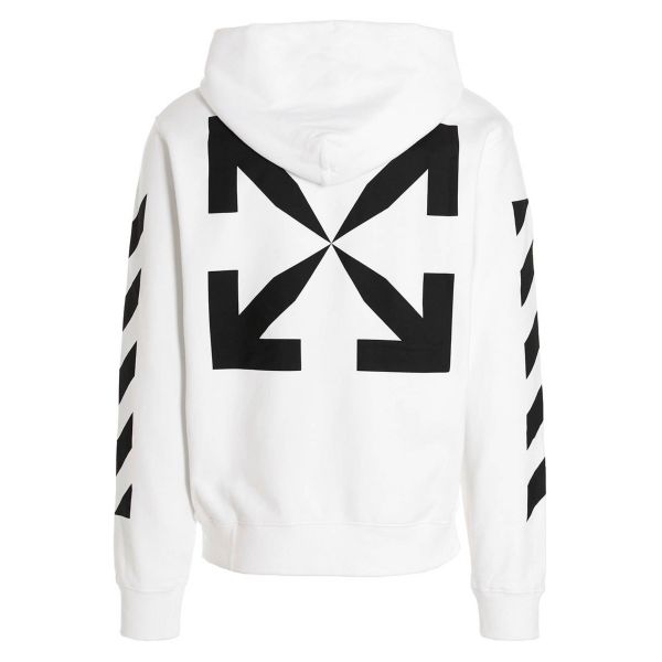 Off-White Diagonal Arrow Slim Hoodie Wit