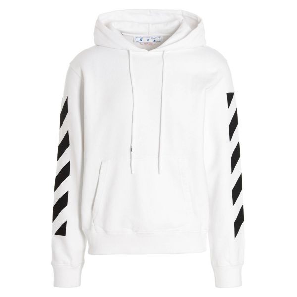 Off-White Diagonal Arrow Slim Hoodie Wit