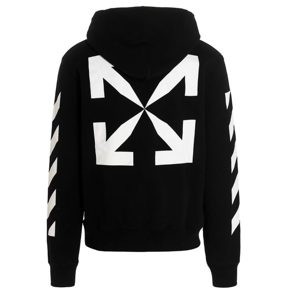Off-White Diagonal Arrow Slim Hoodie Zwart