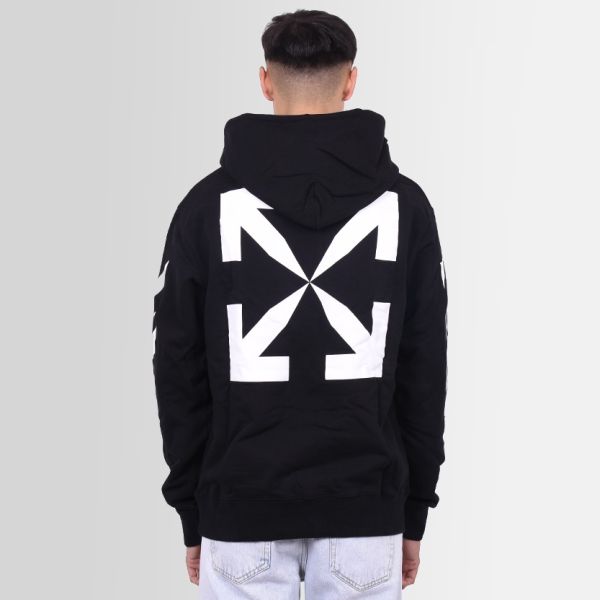 Off-White Diagonal Arrow Slim Hoodie Zwart