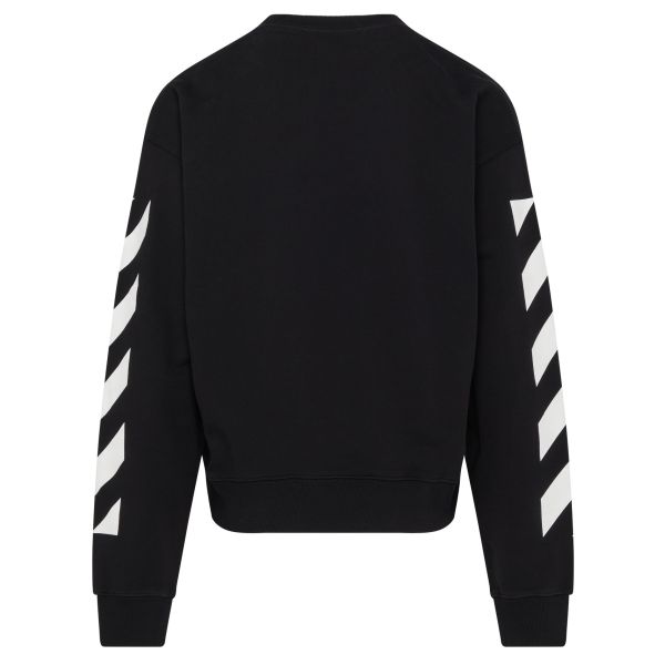 Off White Diagonal Helvetica Over Sweater Zwart