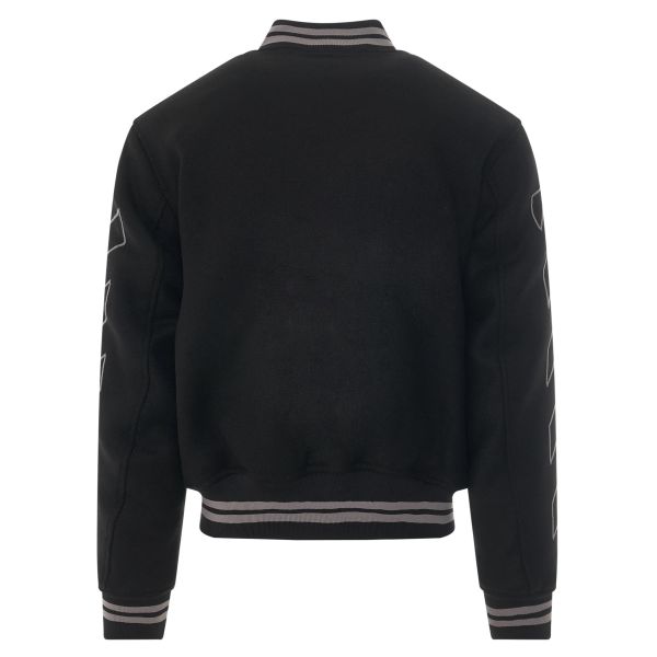 Off-White Diagonal Outline Wool Varsity Jack Zwart