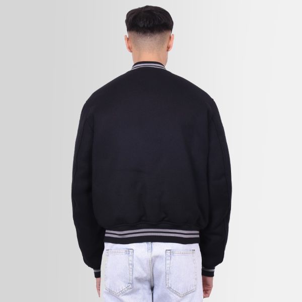 Off-White Diagonal Outline Wool Varsity Jack Zwart