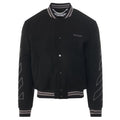Off-White Diagonal Outline Wool Varsity Jack Zwart