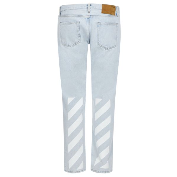 Off-White Diagonal Tab N-Arrow Slim Jeans Licht Blauw