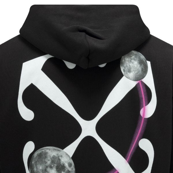 Off-White Double Moon Arrow Over Hoodie Zwart