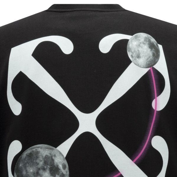 Off-White Double Moon Arrow Skate T-shirt Zwart