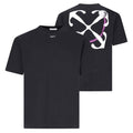 Off-White Double Moon Arrow Skate T-shirt Zwart