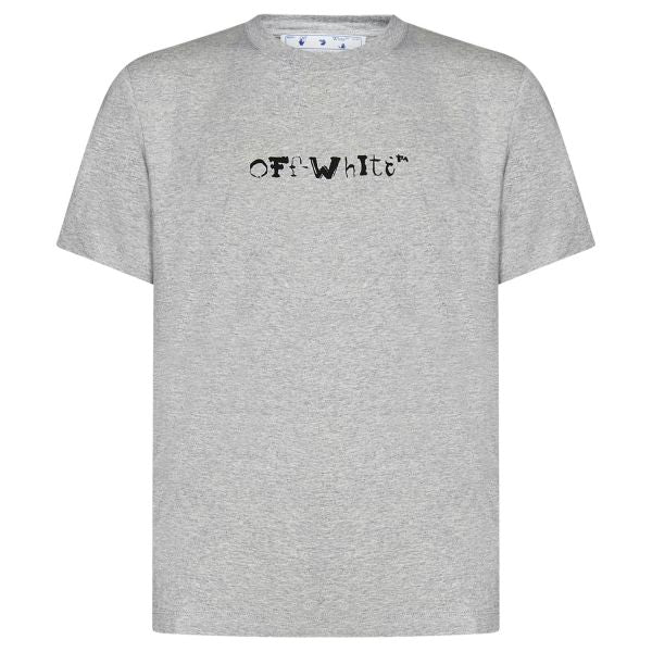 Off-White Faces Slim T-shirt Grijs