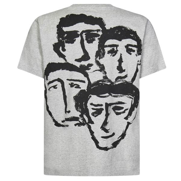 Off-White Faces Slim T-shirt Grijs