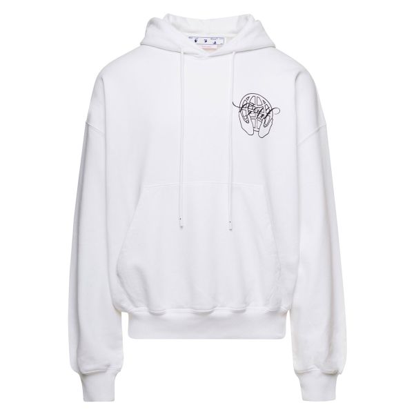 Off-White Hand Arrow Boxy Hoodie Wit