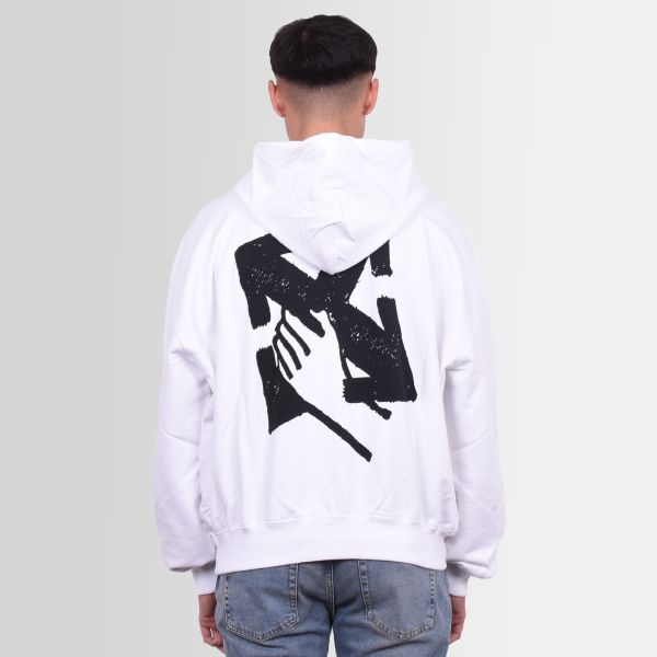 Off-White Hand Arrow Boxy Hoodie Wit