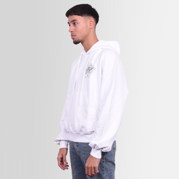 Off-White Hand Arrow Boxy Hoodie Wit