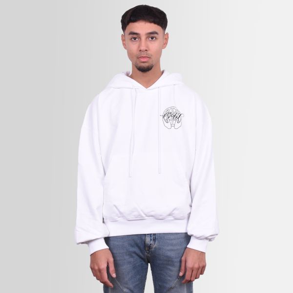 Off-White Hand Arrow Boxy Hoodie Wit