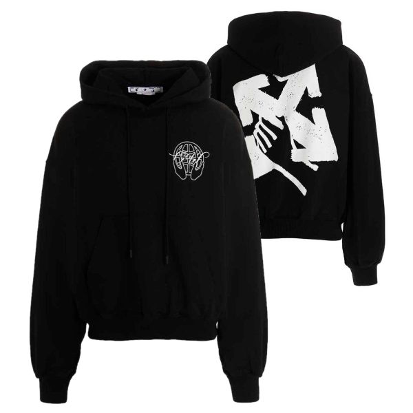 Off-White Hand Arrow Boxy Hoodie Zwart