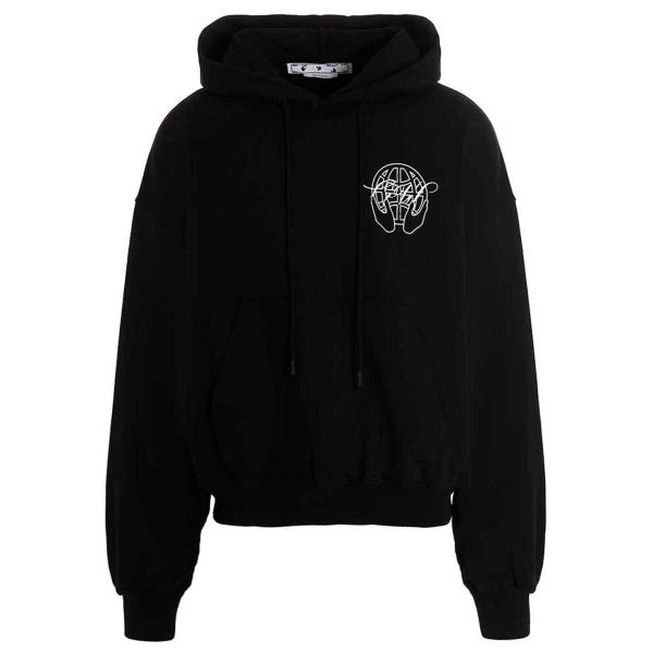 Off-White Hand Arrow Boxy Hoodie Zwart
