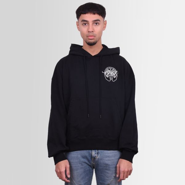 Off-White Hand Arrow Boxy Hoodie Zwart