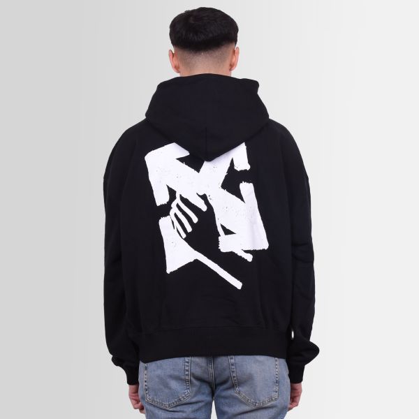 Off-White Hand Arrow Boxy Hoodie Zwart