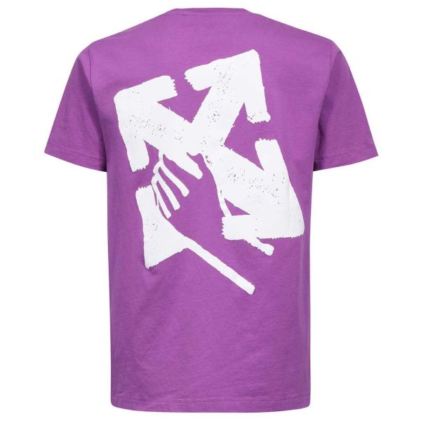 Off-White Hand Arrow T-shirt Paars
