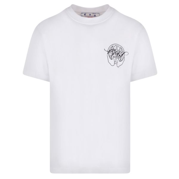 Off-White Hand Arrow T-shirt Wit