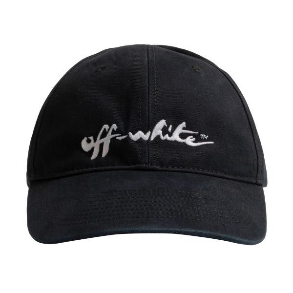 Off-White Handpaint Script Cap Zwart