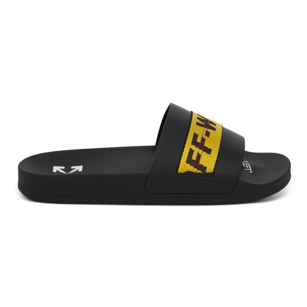 Off-White Industrial Belt Slippers Zwart