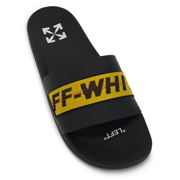 Off-White Industrial Belt Slippers Zwart